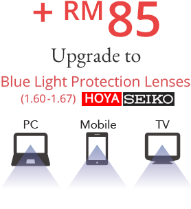 + RM 85 Upgrade to Blue Light Protection Lenses (1.60-1.67) HOYA